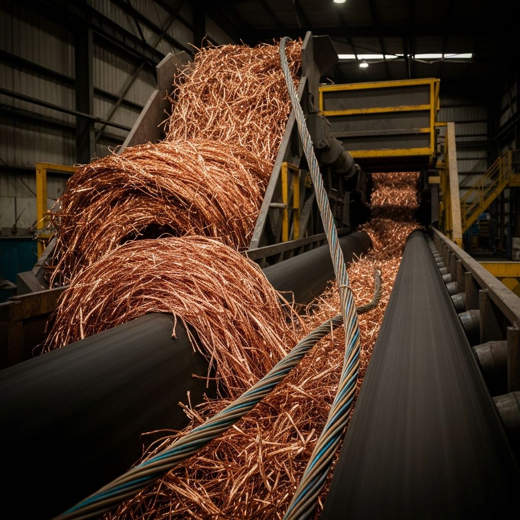 Energy cable copper recovery facility