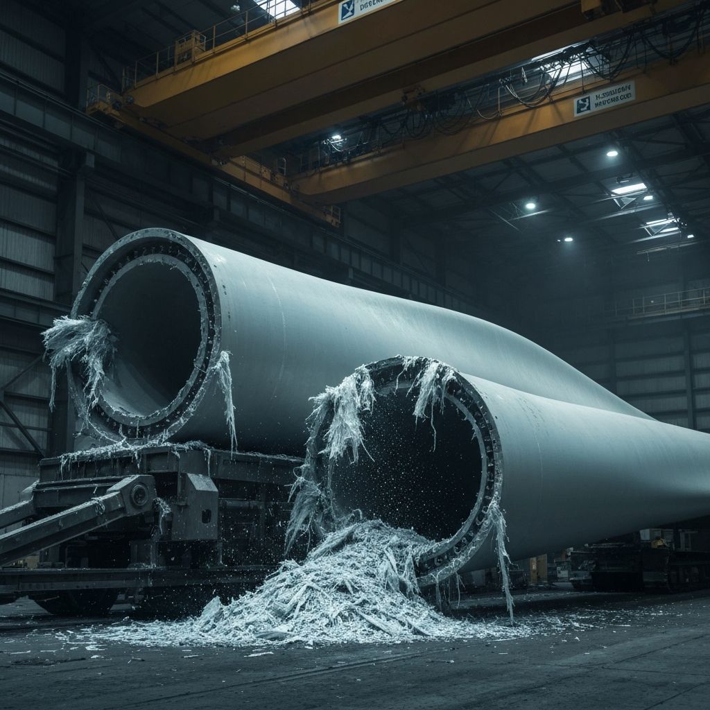 Large-scale wind turbine blade industrial processing